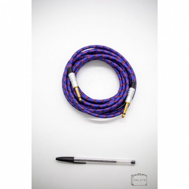 CABO P10 ROXO, PRETO E VERMELHO