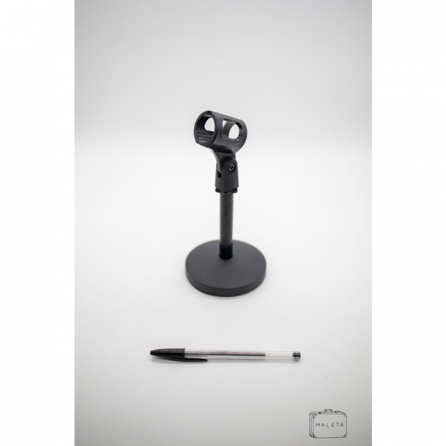 SUPORTE DE MESA PARA MICROFONE PRETO
