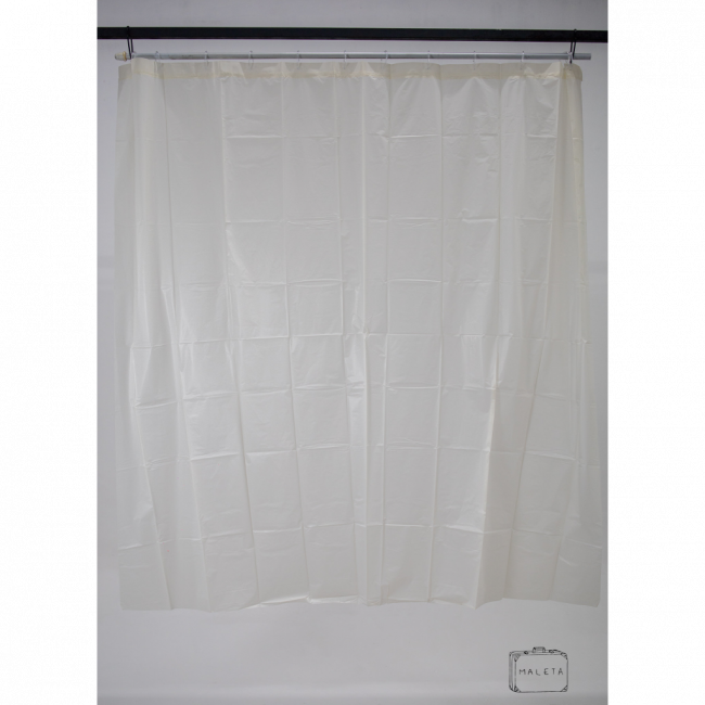 CORTINA PARA BOX PLÁSTICO CREME - 1,80X1,80