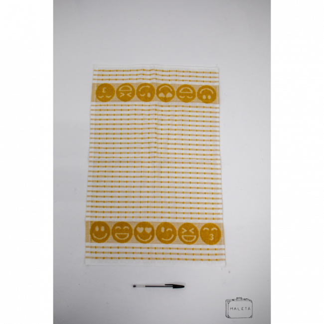 PANO DE COPA EMOJIS MOSTARDA
