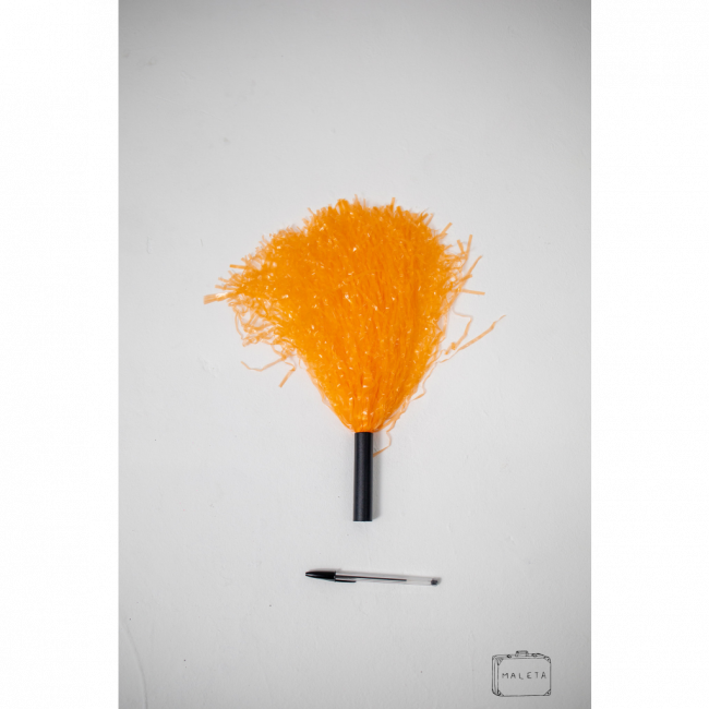 POMPOM DE TORCIDA LARANJA