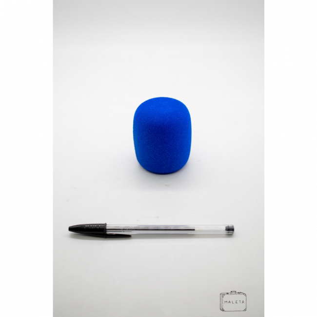 ESPUMA PARA MICROFONE AZUL
