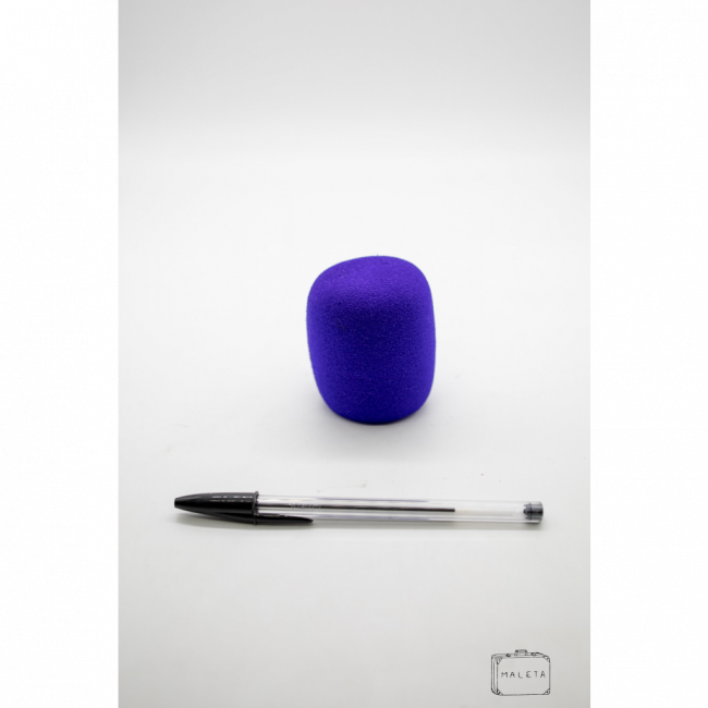 ESPUMA PARA MICROFONE AZUL ESCURA