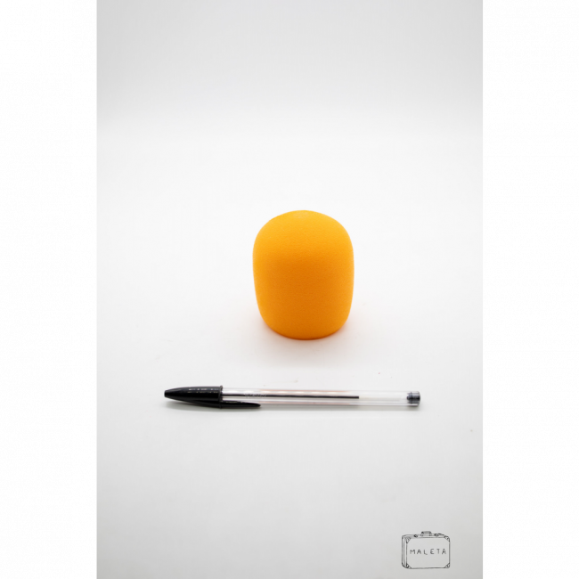 ESPUMA PARA MICROFONE LARANJA