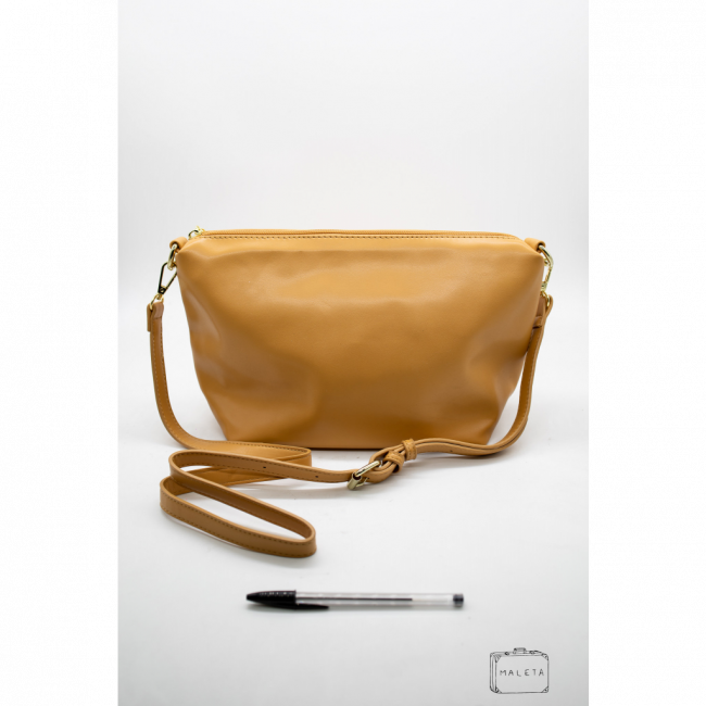 BOLSA LATERAL FEMININA CARAMELO