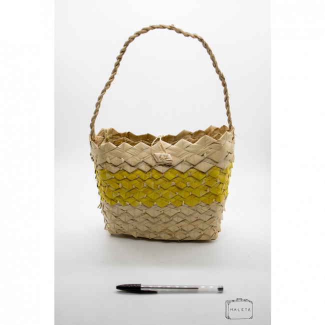BOLSA PALHA DETALHE AMARELO