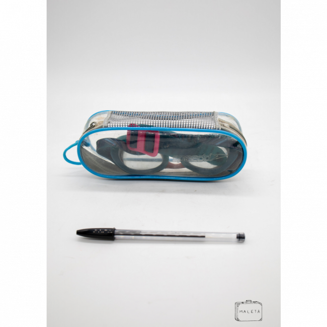 ÓCULOS DE NATAÇÃO SPEEDO - ROSA COM AZUL