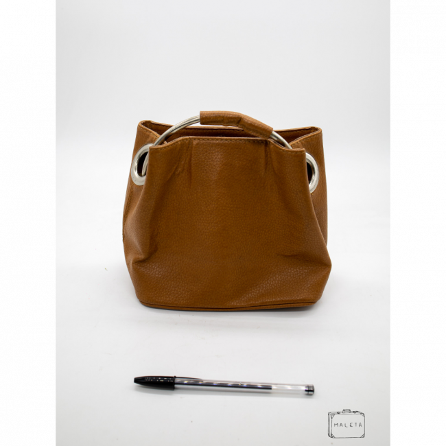 BOLSA DE MÃO MARROM CARAMELO