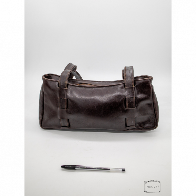 BOLSA DE OMBRO MARROM ESCURA