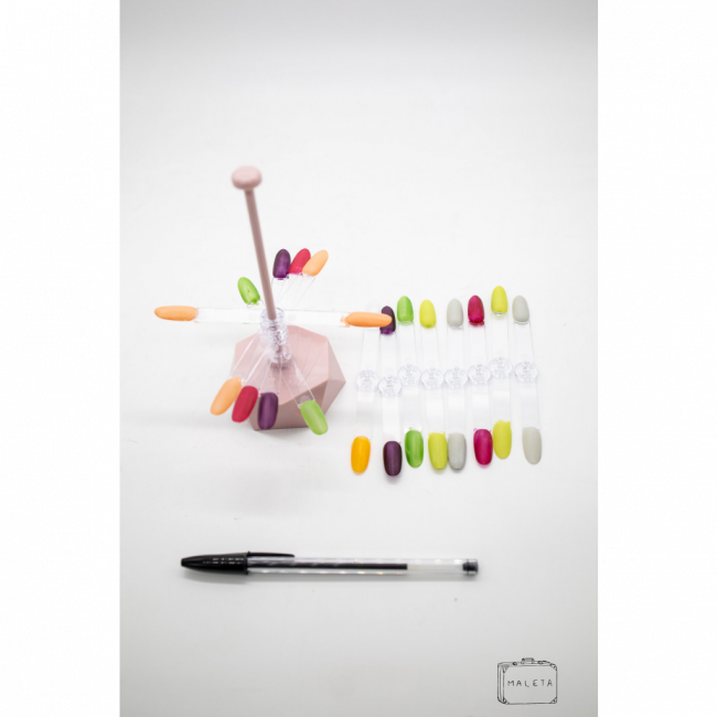 MOSTRUÁRIO CORES DE ESMALTES - BASE ROSA