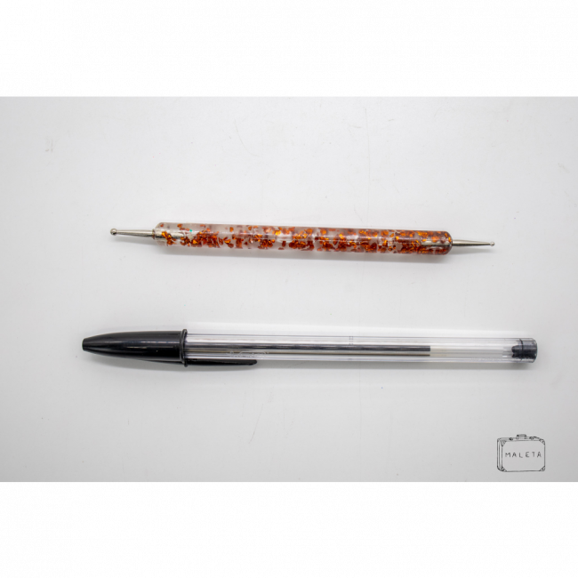 BOLEADOR NAILS GLITTER COBRE