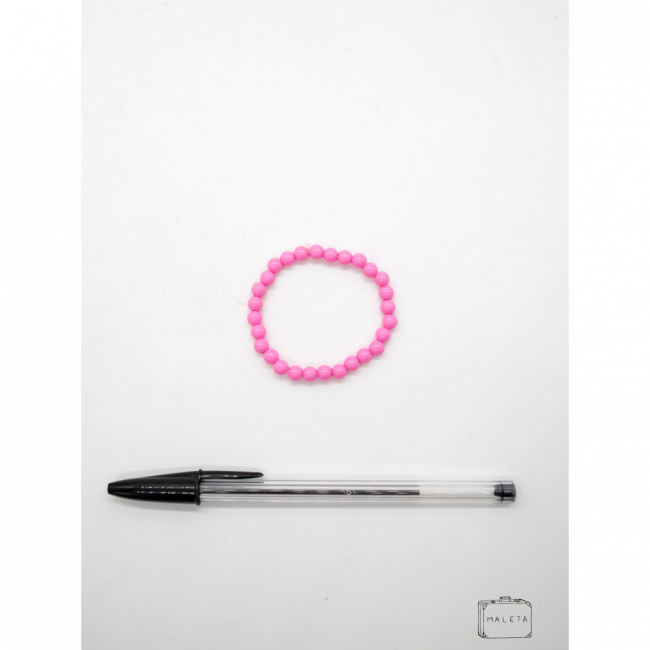 PULSEIRA INFANTIL BOLINHAS ROSAS