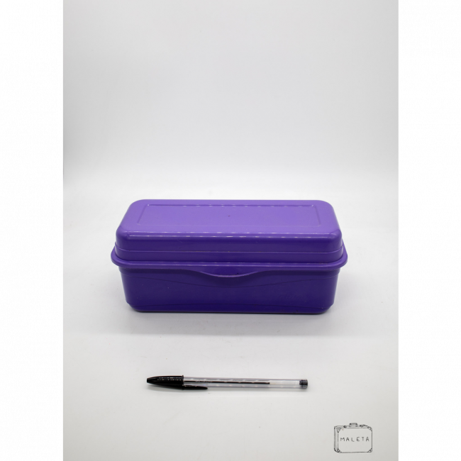 PORTA-MANTIMENTO PLÁSTICO RETANGULAR ROXO