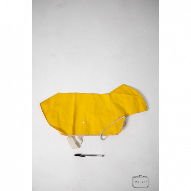 CAPA DE CHUVA AMARELA PARA CACHORRO