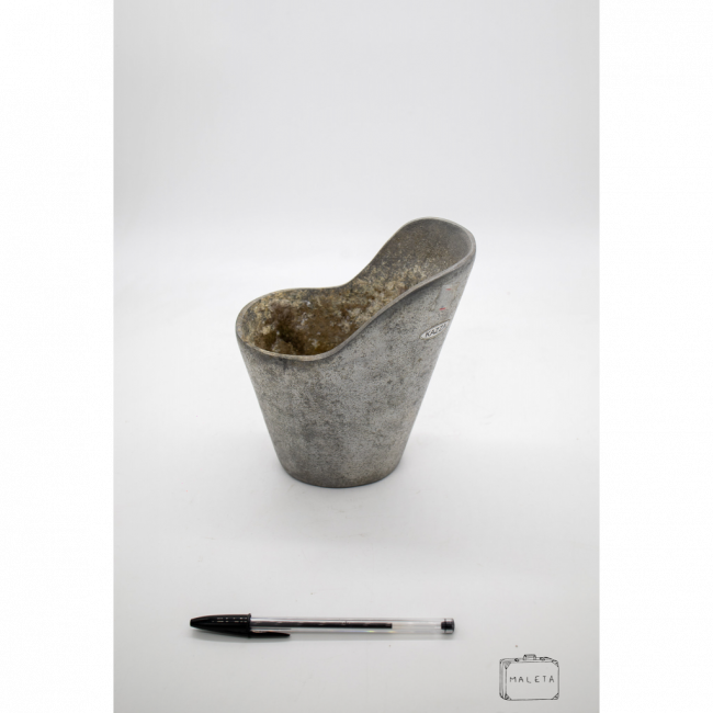 VASO JARRO METAL PRATA