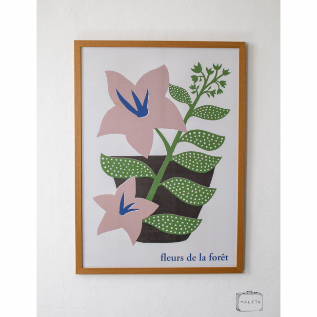 QUADRO FLEURS DE LA FORÊT – 54X74