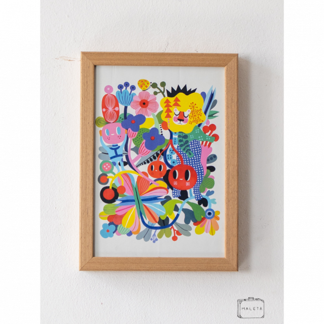 QUADRO FLORESTA ALEGRE COLORIDA – 24X33