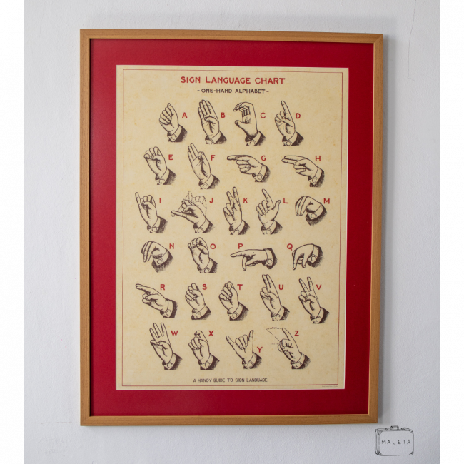 QUADRO LINGUAGEM DE SINAL – 65X85