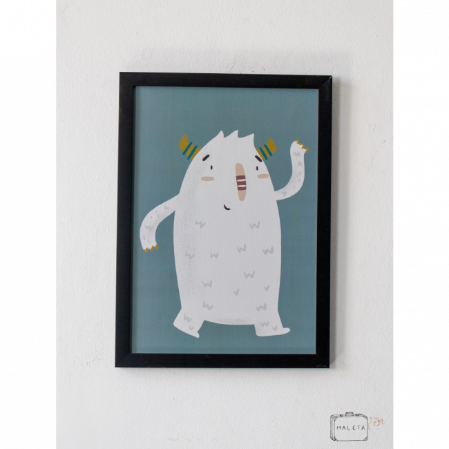 QUADRO ABOMINÁVEL HOMEM DAS NEVES – 33X45