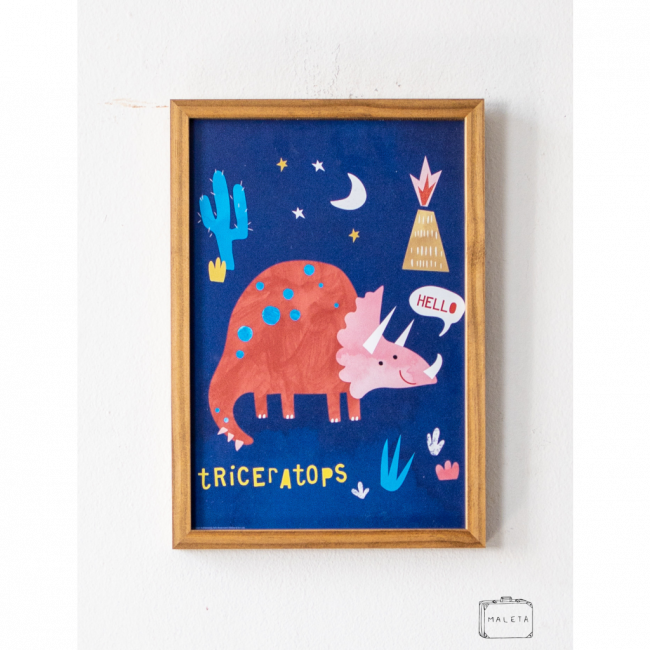 QUADRO TRICERAPOTOS – 24X33