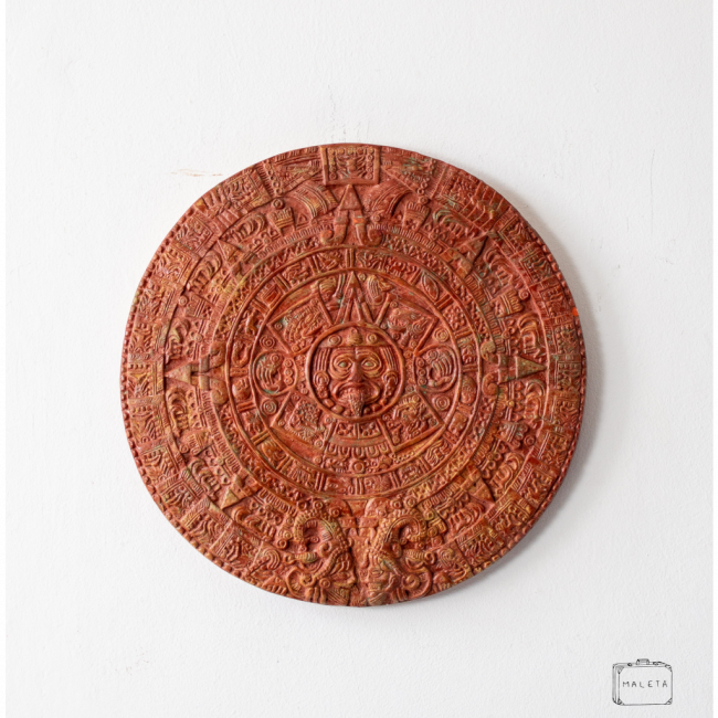 MANDALA ASTECA GESSO - DIÂMETRO0,42