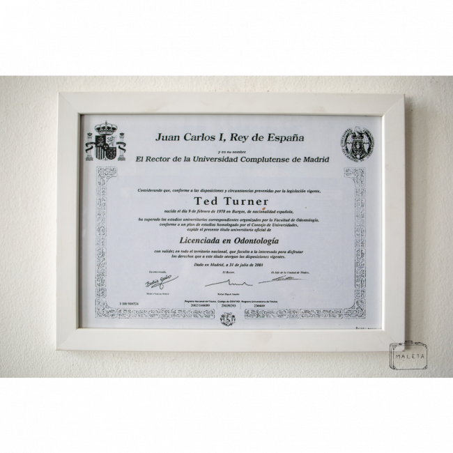 DIPLOMA TED TURNER - L0,33XA0,25