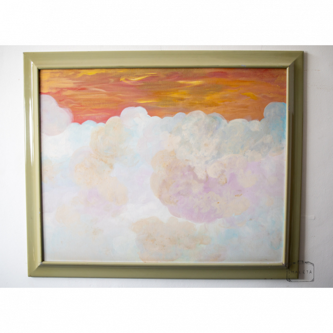 QUADRO NUVEM CÉU VERMELHO – 115X94