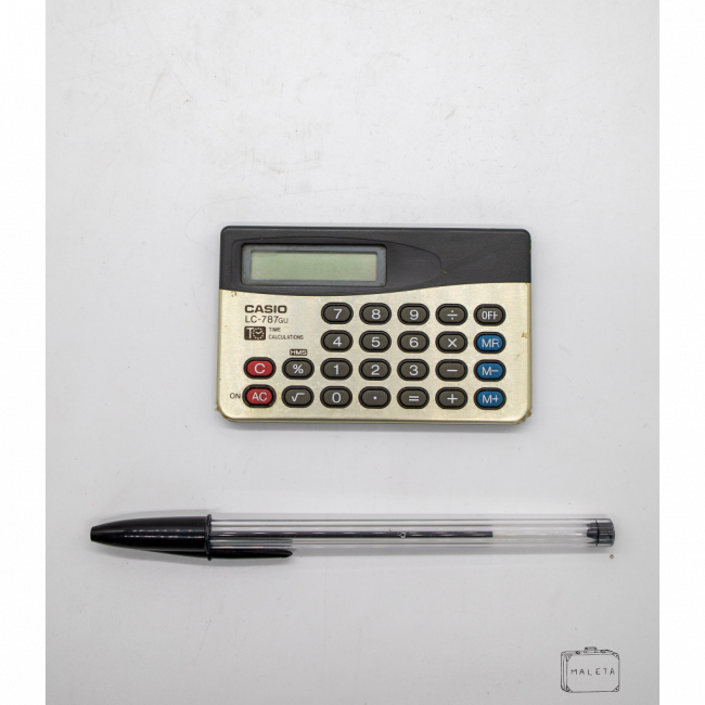 CALCULADORA CASIO DOURADA