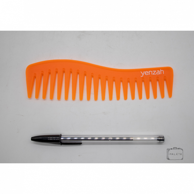 PENTE DE CABELO LARANJA NEON