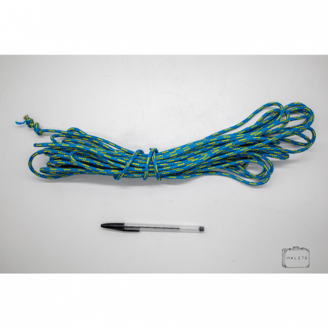 CORDA AZUL LISTRA AMARELO
