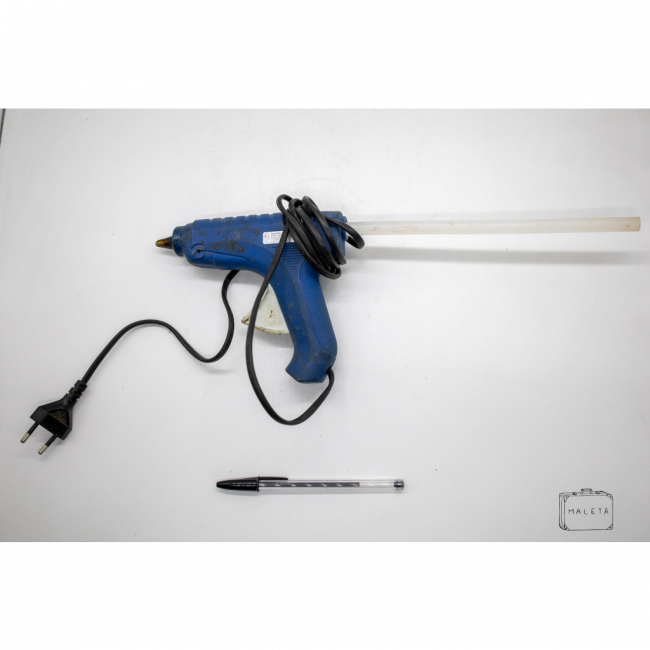 PISTOLA DE COLA QUENTE AZUL