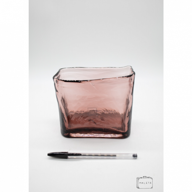 VASO DE VIDRO ROXO