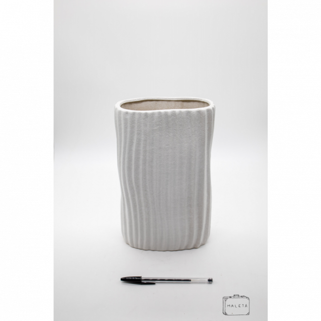 VASO DUNAS CERÂMICA BRANCO