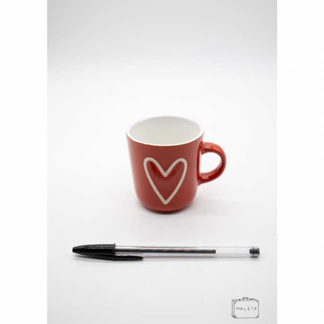 CANECA VERMELHA CORAÇÃO