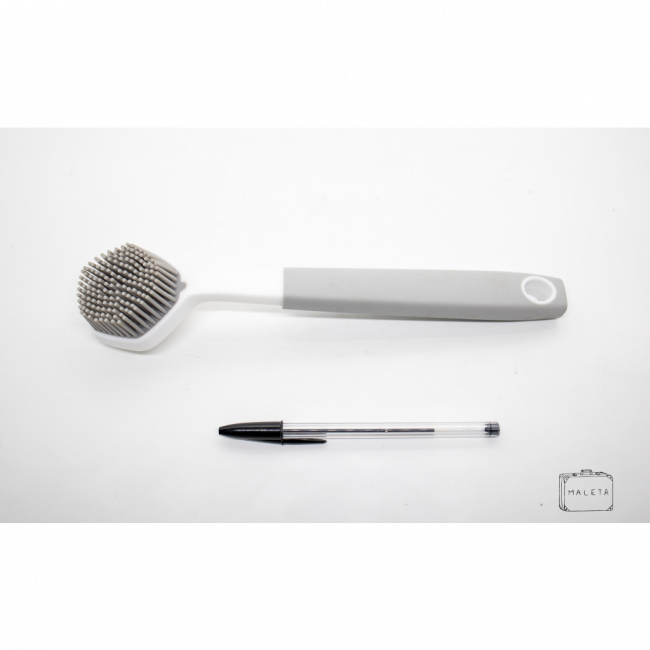 ESCOVINHA SILICONE CINZA
