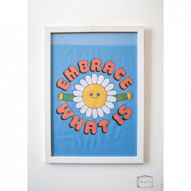 QUADRO AZUL EMBRACE WHAT IS