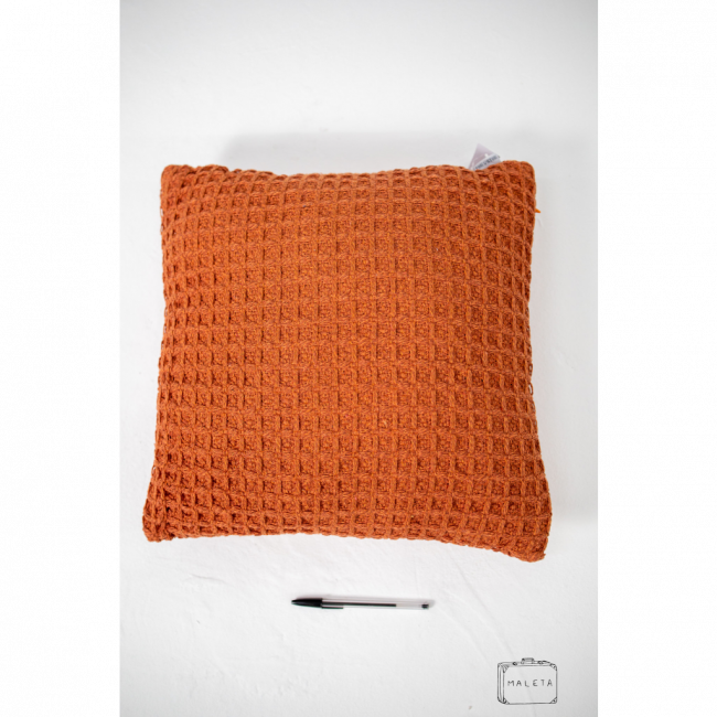ALMOFADA CROCHÊ LARANJA