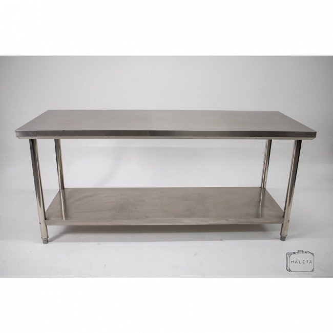MESA AÇO INOX L1,90XP0,70XA0,86
