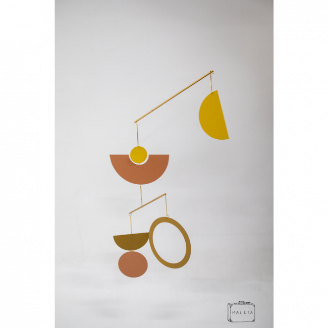 MÓBILE ALUMÍNIO ROSA DOURADO E AMARELO
