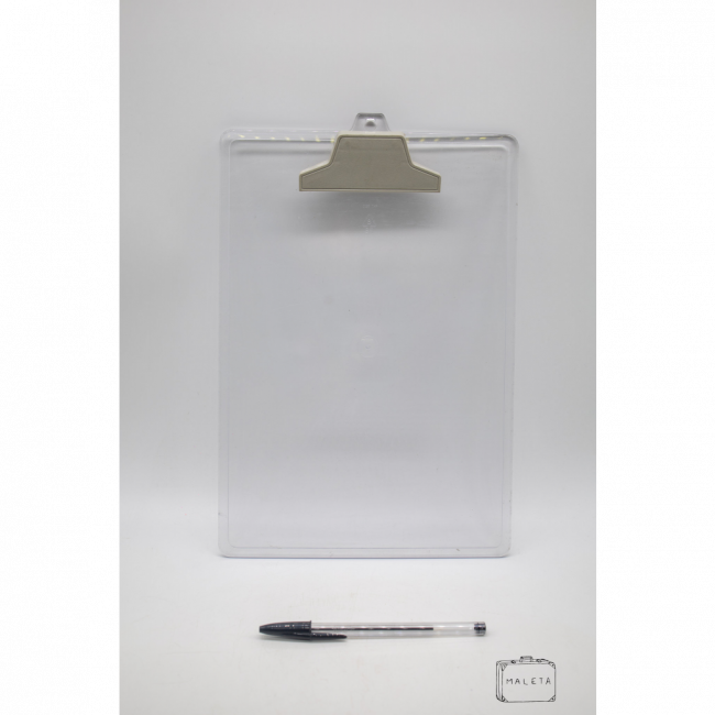 PRANCHETA DE ACRÍLICO TRANSPARENTE