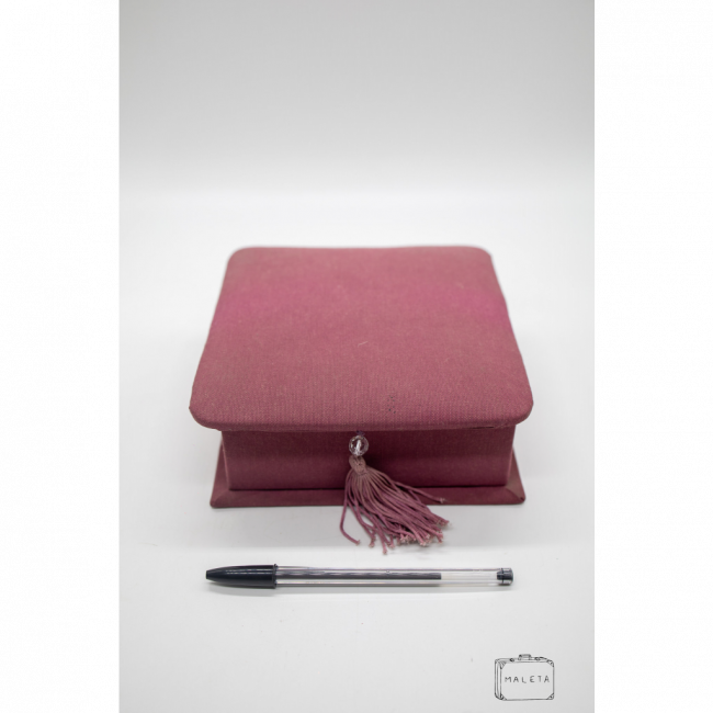 CAIXINHA ESTOFADA ROSA QUEIMADO