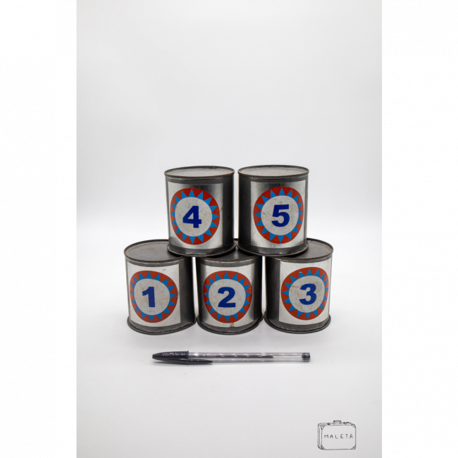 JOGO DE LATAS DE 01 A 05