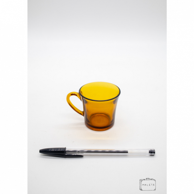 XÍCARA DE CAFÉ VIDRO MARROM