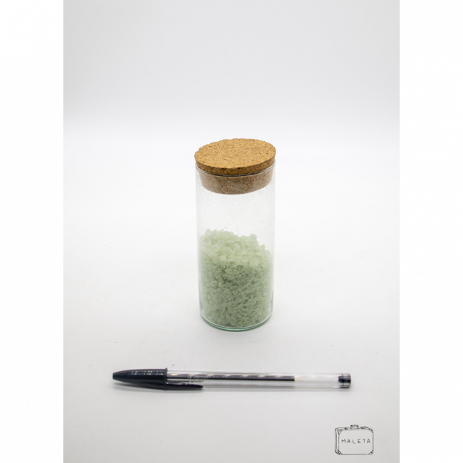 POTE VIDRO BAIXO SAIS DE BANHO VERDE - 1 DP