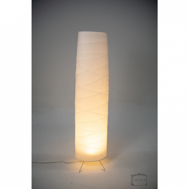 LUMINÁRIA DE CHÃO PAPEL BRANCA