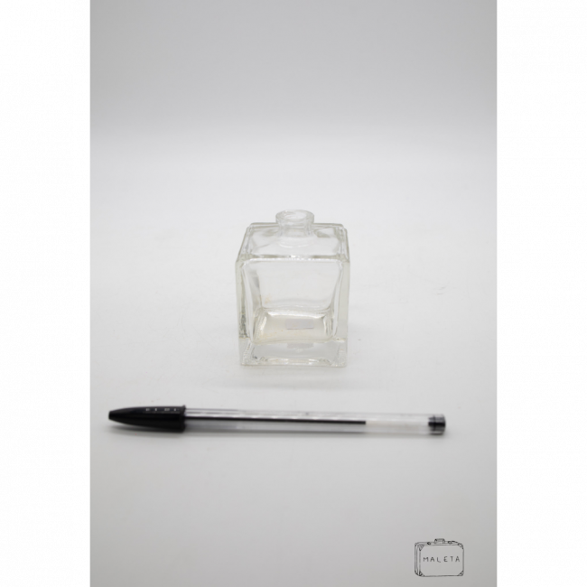 VASINHO VIDRO QUADRADO TRANSPARENTE