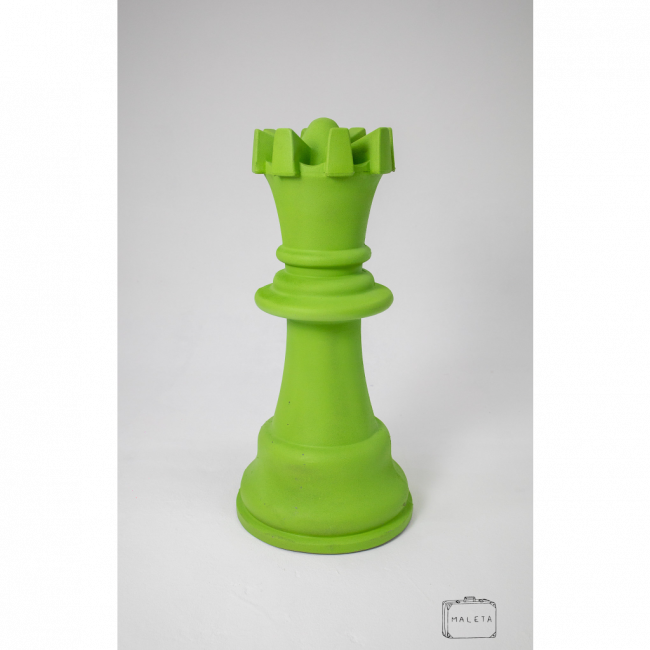 PEÇA XADREZ TORRE VERDE - L0,34XC0,34XA0,70