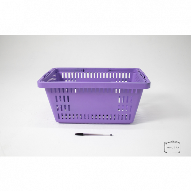 CESTA SUPERMERCADO ROXO
