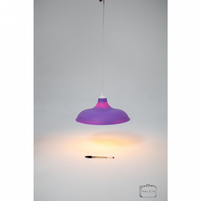 LUMINÁRIA PENDENTE ROXA