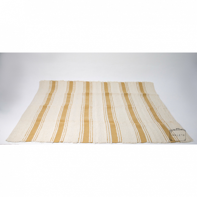 TAPETE CASALINGO OFF WHITE COM MOSTARDA - 2,00X2,50